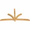 Ekena Millwork Davenport Rough Sawn Timber Gable Bracket, Western Red Cedar, 96"W x 56"H x 4"D x 4"F, 14/12 Pitch GBW096X56X0404DAV00RWR - alternate 3